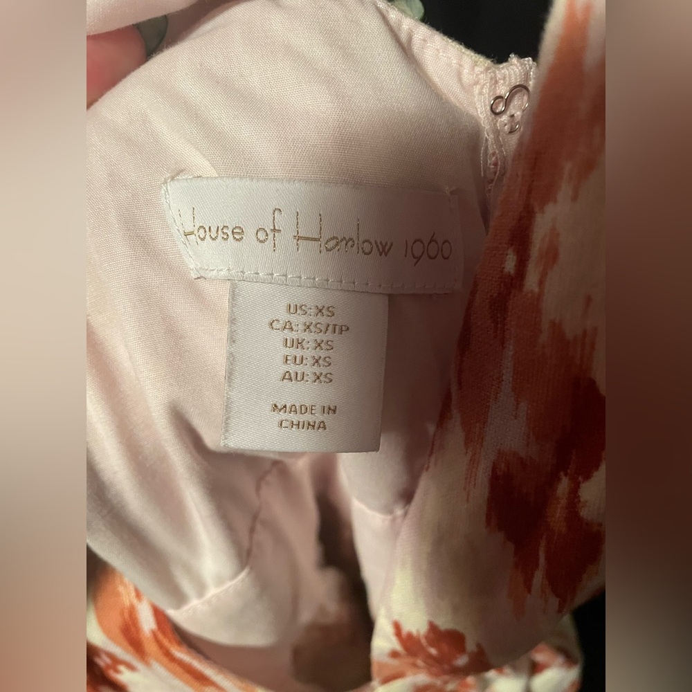 House of Harlow 1960 Orange and White Maxi Dress - Picture 4 of 4